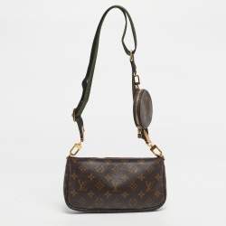Pre Owned Louis Vuitton Khaki Monogram Canvas Multi Pochette Accessories Bag