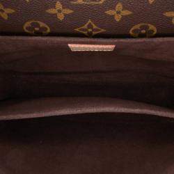 Pre Owned Louis Vuitton Brown Monogram Pochette Metis