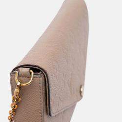 Pre Owned Louis Vuitton Brown Monogram Empreinte Pochette Felicie Bag