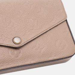 Pre Owned Louis Vuitton Brown Monogram Empreinte Pochette Felicie Bag