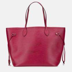 Pre Owned Louis Vuitton Pink Epi Neverfull MM