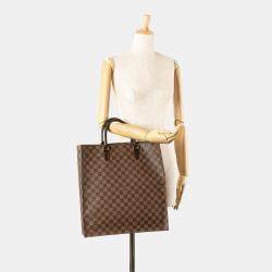 Pre Owned حقيبة لوي فيتون ساك بلات داميه أيبين بني