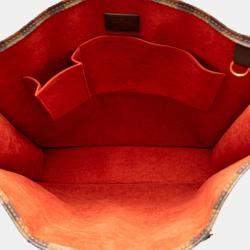 Pre Owned حقيبة لوي فيتون ساك بلات داميه أيبين بني