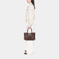 Pre Owned Louis Vuitton Brown Damier Ebene Neverfull PM