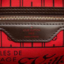 Pre Owned Louis Vuitton Brown Damier Ebene Neverfull PM
