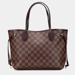 Pre Owned Louis Vuitton Brown Damier Ebene Neverfull PM