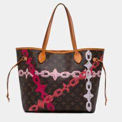 Pre Owned Louis Vuitton Brown Monogram Bay Neverfull MM Bag