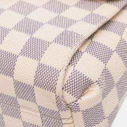 Pre Owned Louis Vuitton White Damier Azur Croisette