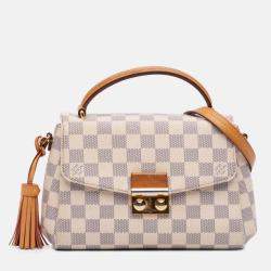 Pre Owned Louis Vuitton White Damier Azur Croisette