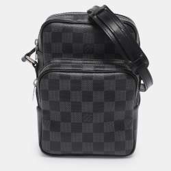 Pre Owned Louis Vuitton Damier Graphite Canvas Rem Crossbody Bag