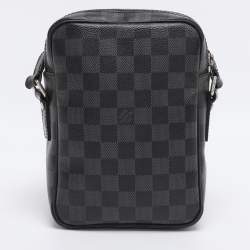 Pre Owned Louis Vuitton Damier Graphite Canvas Rem Crossbody Bag