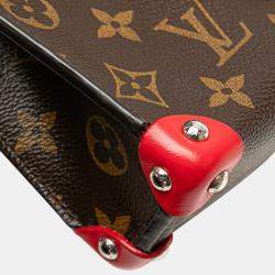 Pre Owned Louis Vuitton Brown Monogram Tribal Mask Pochette PM