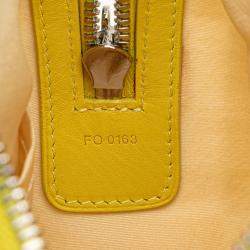 Pre Owned Louis Vuitton Yellow Damier Optic Mesh Sequins Cube Speedy