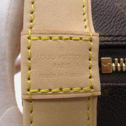 Pre Owned Louis Vuitton Alma BB Brown Monogram Canvas Shoulder Bag
