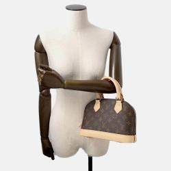Pre Owned Louis Vuitton Alma BB Brown Monogram Canvas Shoulder Bag