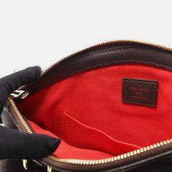 Pre Owned Louis Vuitton Verona Pm Shoulder Bag N41117 Damier Canvas Leather Ebene Used Lv