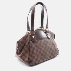 Pre Owned Louis Vuitton Verona Pm Shoulder Bag N41117 Damier Canvas Leather Ebene Used Lv