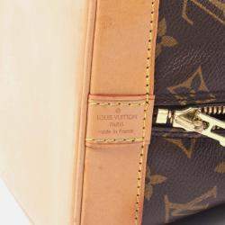 Pre Owned Louis Vuitton Alma Pm Handbag M51130 Monogram Canvas Leather Brown Used Women Lv