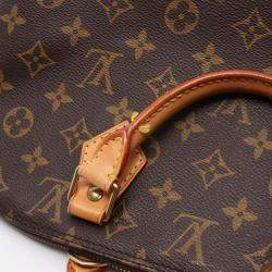 Pre Owned Louis Vuitton Alma Pm Handbag M51130 Monogram Canvas Leather Brown Used Women Lv