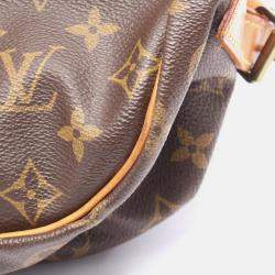 Pre Owned Louis Vuitton Saumur 35 Shoulder Bag M42254 Monogram Canvas Leather Brown Used
