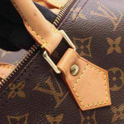 Pre Owned Louis Vuitton Speedy 40 Handbag M41522 Monogram Canvas Leather Brown Used Women