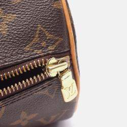 Pre Owned Louis Vuitton Papillon 26 Shoulder Handbag M51386 Monogram Canvas Leather Used