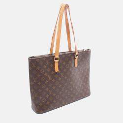 Pre Owned Louis Vuitton Luco Shoulder Tote Bag M51155 Monogram Canvas Leather Used Women