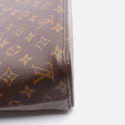 Pre Owned Louis Vuitton Luco Shoulder Tote Bag M51155 Monogram Canvas Leather Used Women