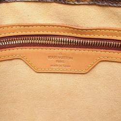 Pre Owned Louis Vuitton Luco Shoulder Tote Bag M51155 Monogram Canvas Leather Used Women