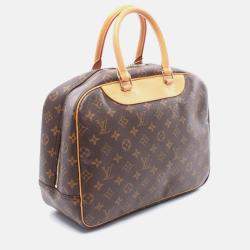 Pre Owned Louis Vuitton Deauville Bowling Vanity Handbag M47270 Monogram Canvas Used Women