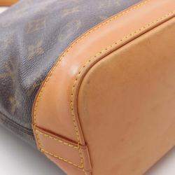 Pre Owned Louis Vuitton Lockit Handbag M40102 Monogram Canvas Leather Brown Used Women Lv
