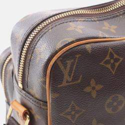 Pre Owned Louis Vuitton Nile Crossbody Shoulder Bag M45244 Monogram Canvas Brown Used Lv