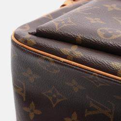 Pre Owned Louis Vuitton Vivacite Gm Shoulder Hand Bag M51163 Monogram Canvas Used Women
