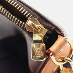 Pre Owned Louis Vuitton Pochette Tirette Shoulder Bag M12859 Monogram Canvas Brown Used Lv