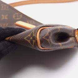 Pre Owned Louis Vuitton Eva Shoulder Bag M95567 Monogram Canvas Leather Brown Used Women