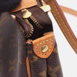 Pre Owned Louis Vuitton Eva Shoulder Bag M95567 Monogram Canvas Leather Brown Used Women