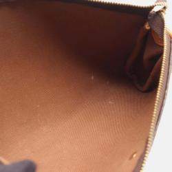 Pre Owned Louis Vuitton Eva Shoulder Bag M95567 Monogram Canvas Leather Brown Used Women