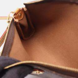 Pre Owned Louis Vuitton Eva Shoulder Bag M95567 Monogram Canvas Leather Brown Used Women