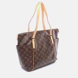 Pre Owned Louis Vuitton Totally Mm Shoulder Tote Bag M56689 Monogram Canvas Brown Used Lv