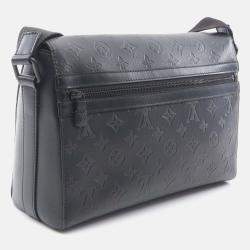 مملوكة مسبقًا Louis Vuitton Splinter Messenger Shoulder Bag M44729 Monogram Shadow Black Used