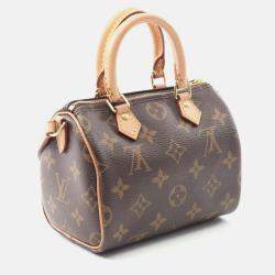 Pre Owned Louis Vuitton Nano Speedy Crossbody Shoulder Bag M61252 Monogram Canvas Used Lv