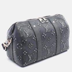 Pre Owned Louis Vuitton City Keepall Monogram Charcoal