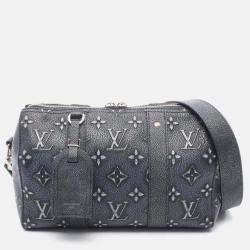 Pre Owned Louis Vuitton City Keepall Monogram Charcoal
