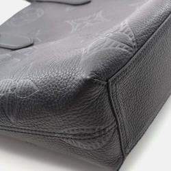 Pre Owned Louis Vuitton Cabas Voyage Nv Tote Bag M57290 Leather Monogram Giant Shadow Bk