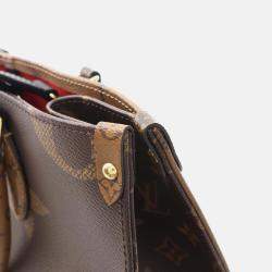 Pre Owned Louis Vuitton On The Go Mm Shoulder Tote Bag M45321 Monogram Giant Reverse Used