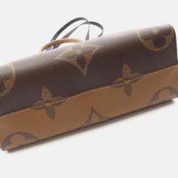 Pre Owned Louis Vuitton On The Go Mm Shoulder Tote Bag M45321 Monogram Giant Reverse Used