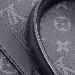 Pre Owned Louis Vuitton Sac Plat 24H Tote Bag M46451 Monogram Eclipse Canvas Leather Bk Lv