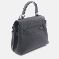 Pre Owned Louis Vuitton Lockme Ever Mini 2Way Shoulder Handbag M20997 Leather Black Used