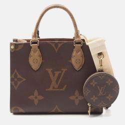 Pre Owned Louis Vuitton Onthego Pm Shoulder Handbag M46373 Monogram Giant Reverse Used Lv