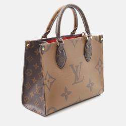 Pre Owned Louis Vuitton Onthego Pm Shoulder Handbag M46373 Monogram Giant Reverse Used Lv